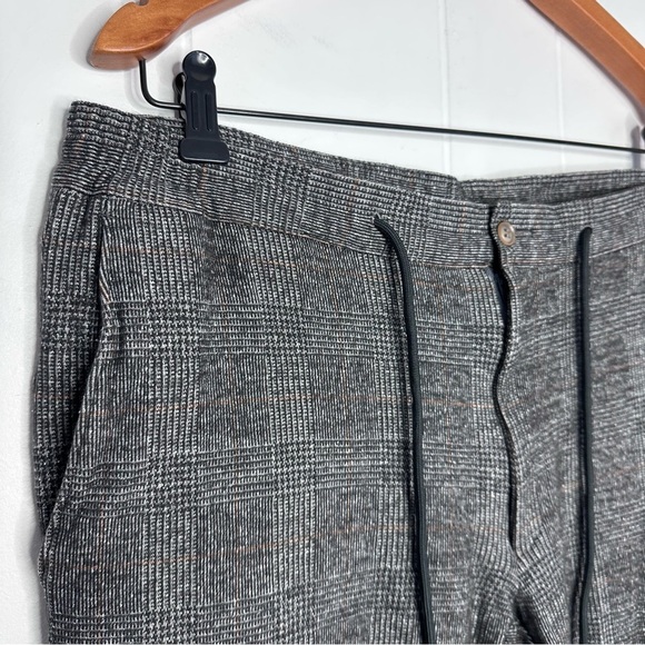Samuelsohn VUE Soft Stretch Plaid Wool Blend Joggers/Casual Pants - Picture 6 of 11